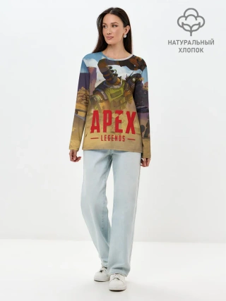 Лонгслив женский. Хлопок / Октейн в деле