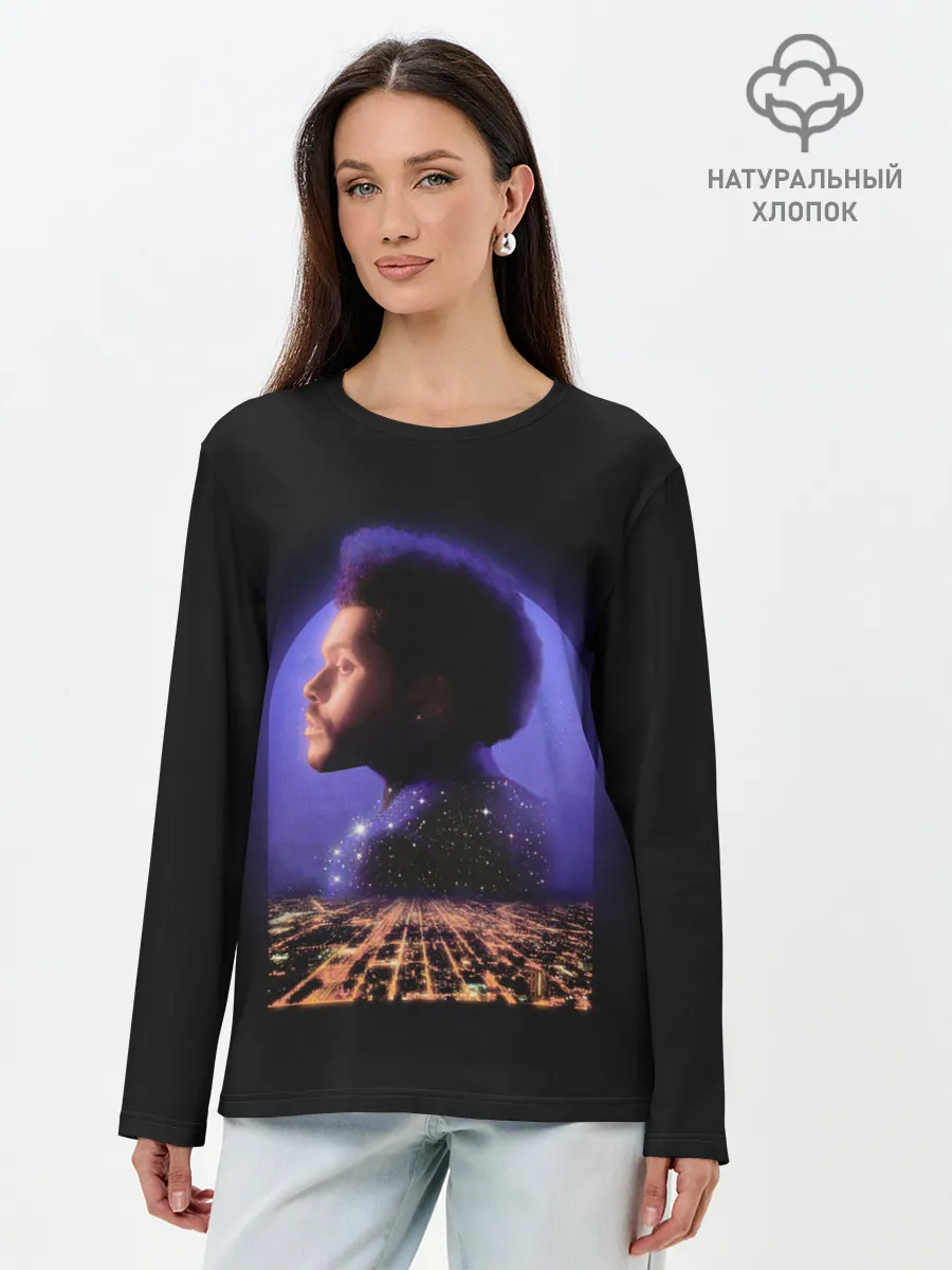 Лонгслив женский. Хлопок / Retro the weekend