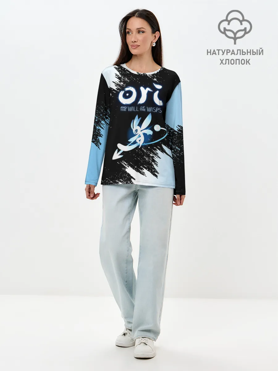 Лонгслив женский. Хлопок / Малыш Ори | Baby Ori