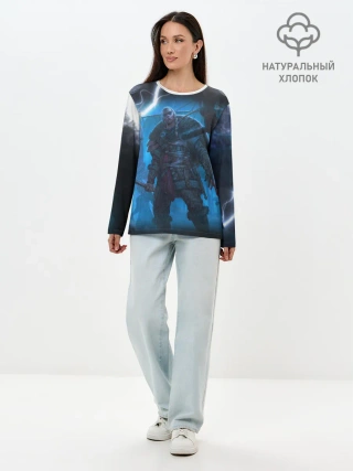 Лонгслив женский. Хлопок / ASSASSINS CREED VALHALLA | ВАЛХАЛЛА