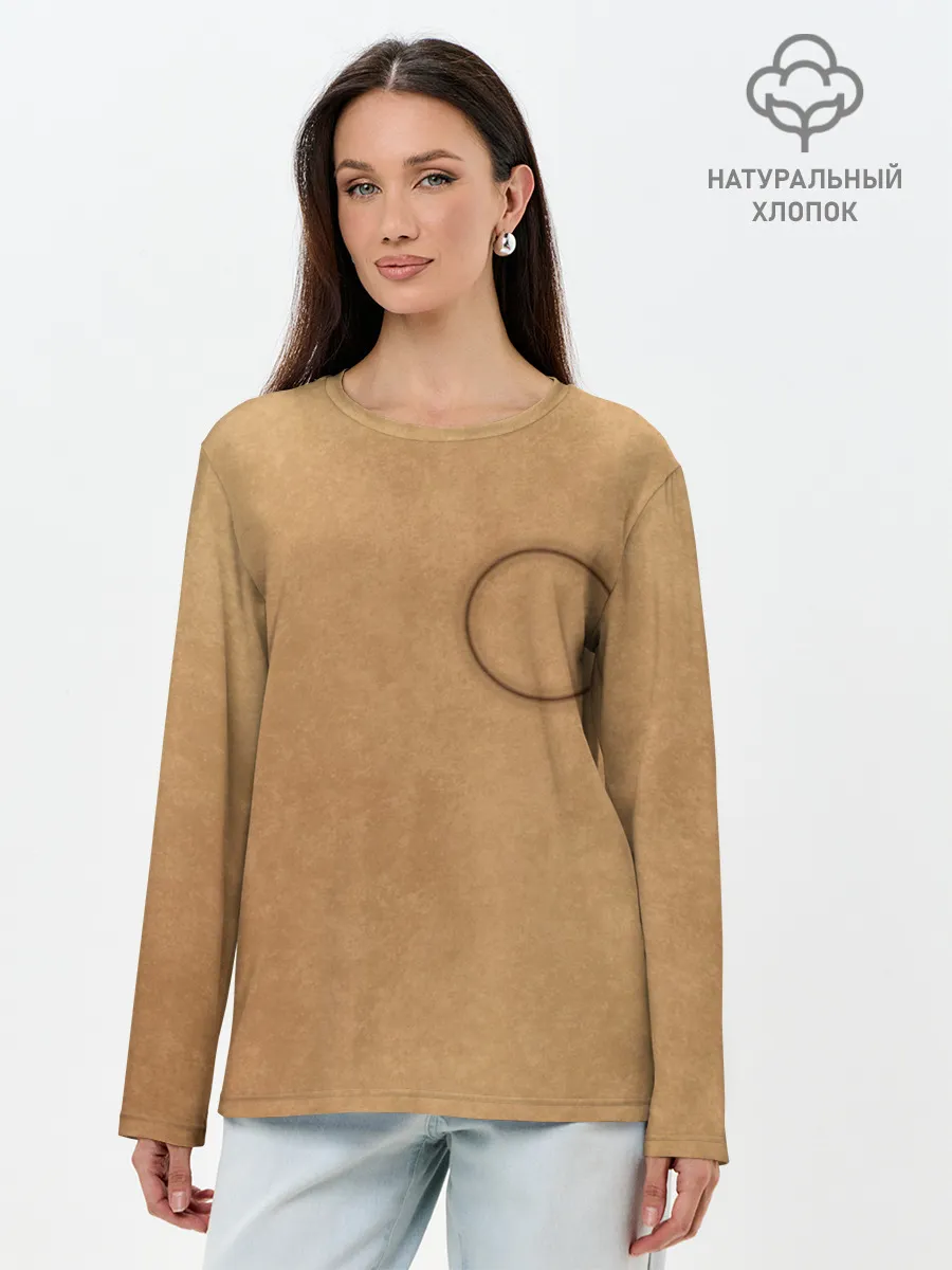 Лонгслив женский. Хлопок / Круг / Игра в кальмара