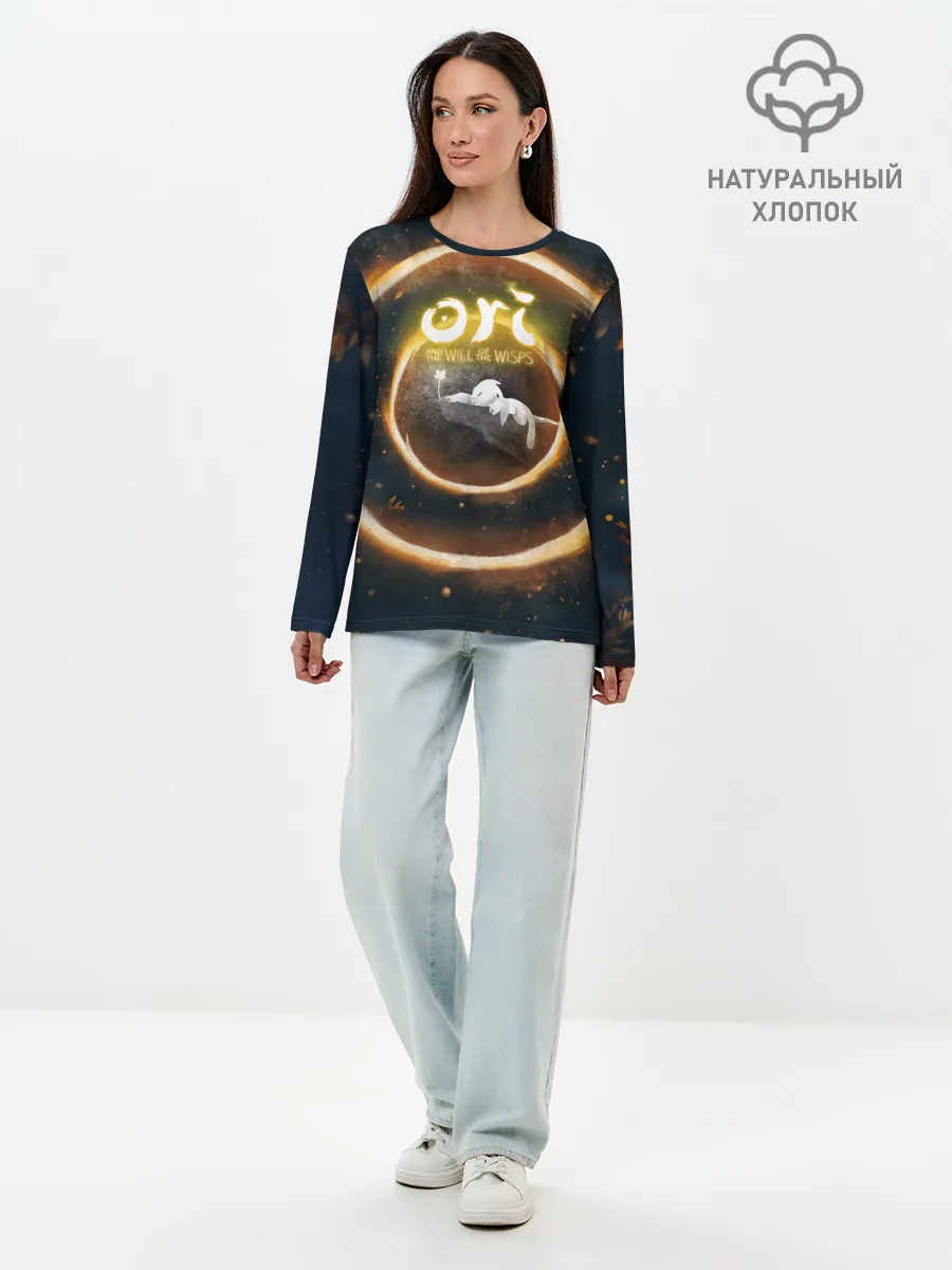 Лонгслив женский. Хлопок / Ori and Flower