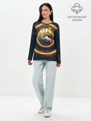 Лонгслив женский. Хлопок / Ori and Flower
