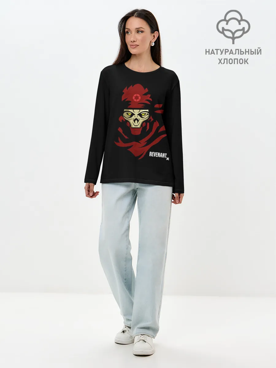 Лонгслив женский. Хлопок / Рукотворный кошмар