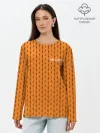 Лонгслив женский. Хлопок / ORANGE ROPE HALLOWEEN