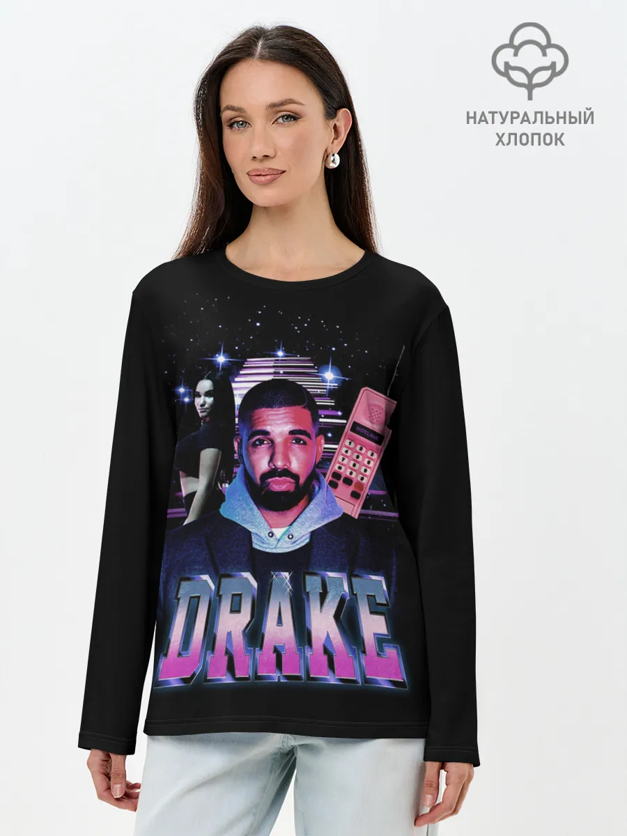 Лонгслив женский. Хлопок / ДРЕЙК ГРЭМ