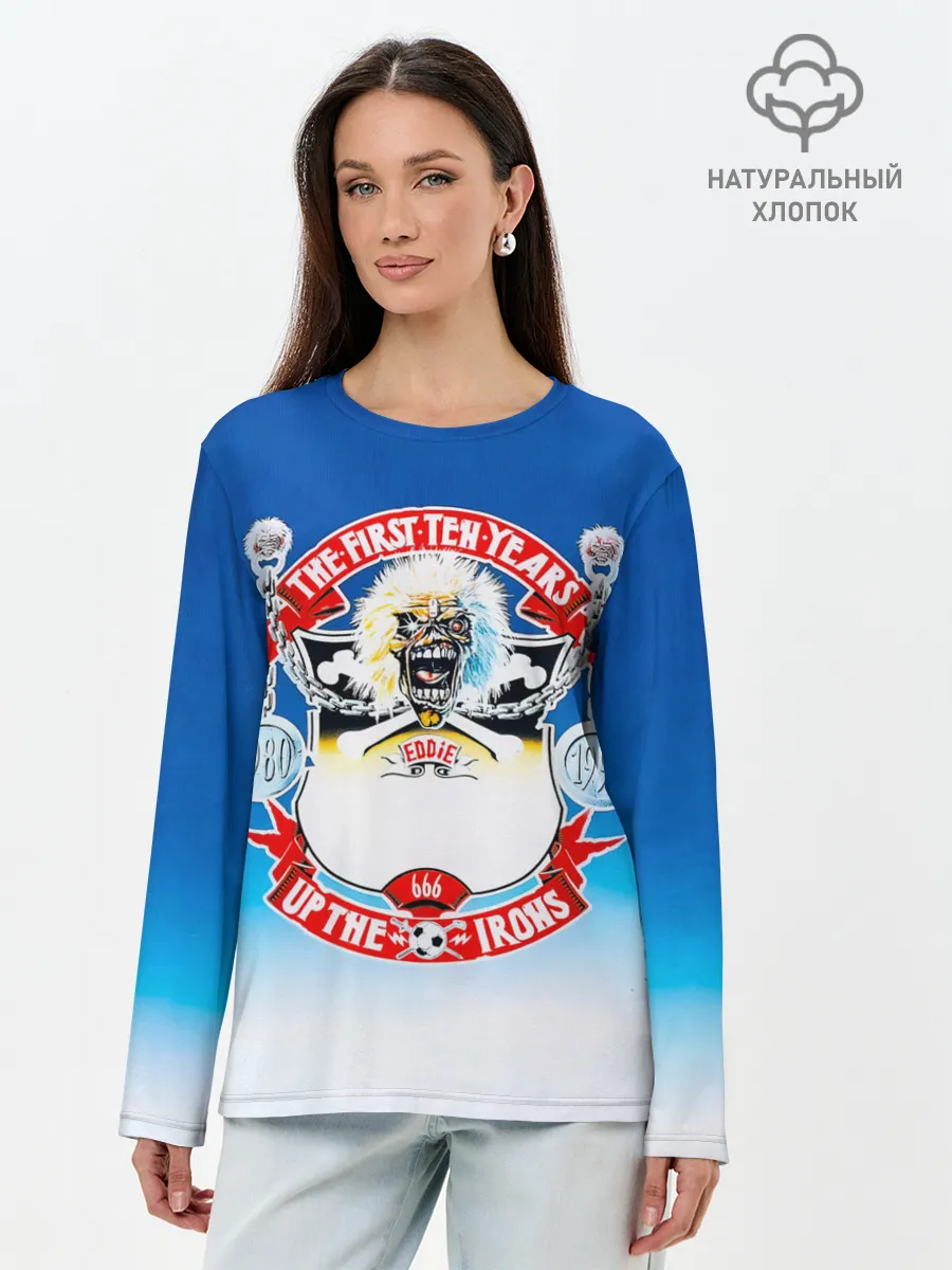 Лонгслив женский. Хлопок / The First Ten Years - Iron Maiden