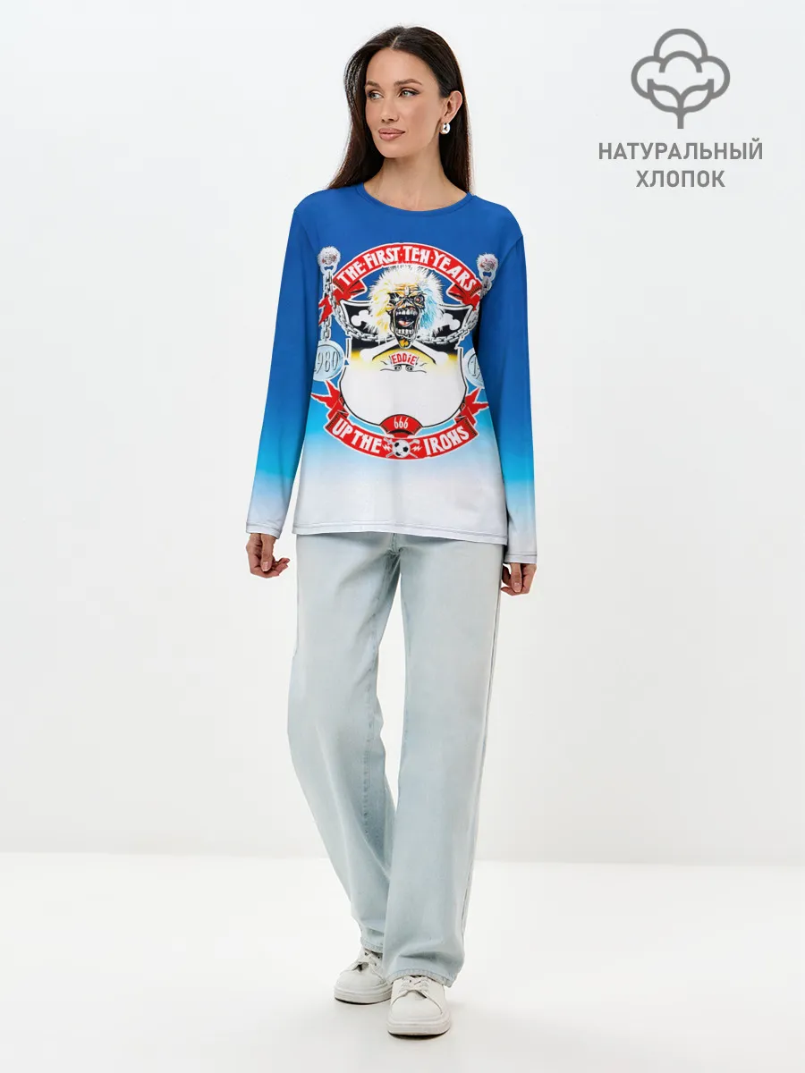 Лонгслив женский. Хлопок / The First Ten Years - Iron Maiden