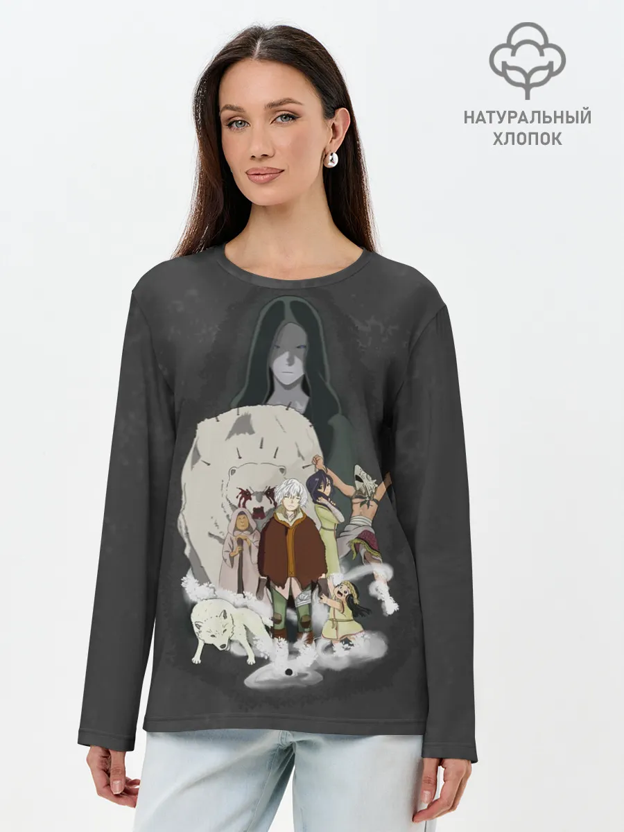 Лонгслив женский. Хлопок / для тебя бессмертный Фуши