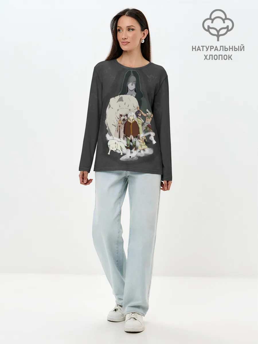 Лонгслив женский. Хлопок / для тебя бессмертный Фуши