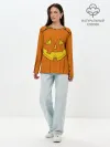 Лонгслив женский. Хлопок / Костюм тыквы / Halloween