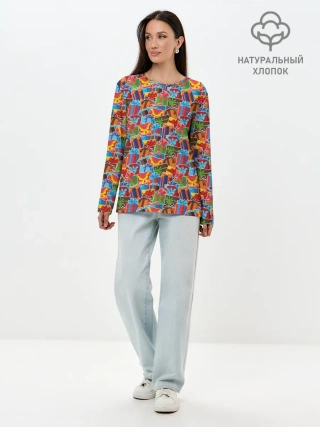 Лонгслив женский. Хлопок / Подарки на Праздник