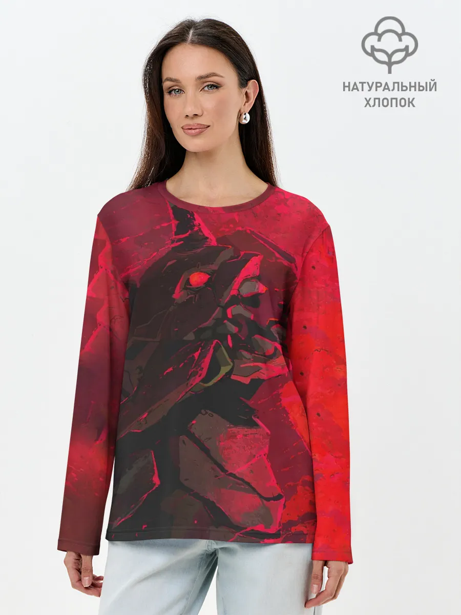 Лонгслив женский. Хлопок / Evangelion | Eva 01