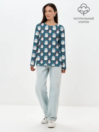 Лонгслив женский. Хлопок / Новый Год