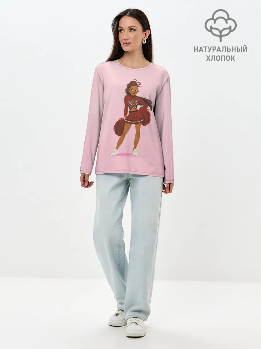 Лонгслив женский. Хлопок / Черлидерша Ариана