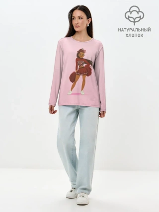 Лонгслив женский. Хлопок / Черлидерша Ариана