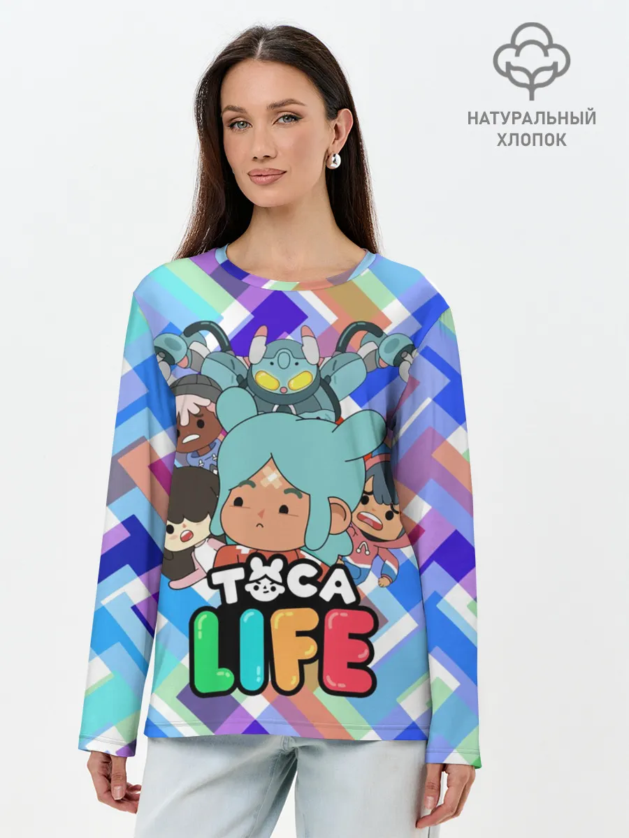 Лонгслив женский. Хлопок / Toca Boca | Тока Бока