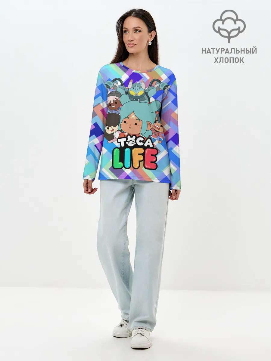 Лонгслив женский. Хлопок / Toca Boca | Тока Бока