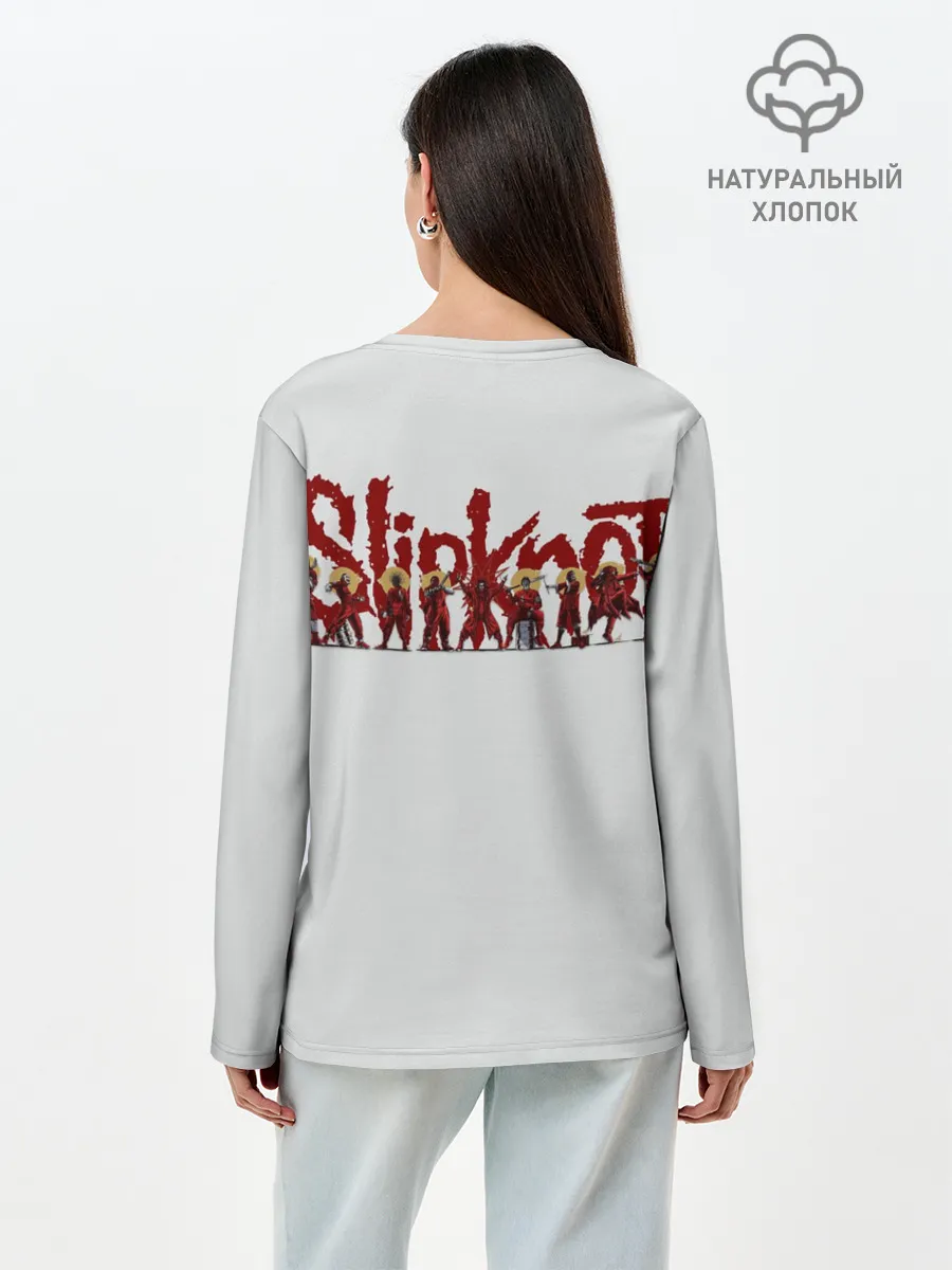 Лонгслив женский. Хлопок / SLIPKNOT | COREY TAYLOR
