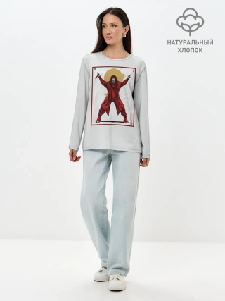 Лонгслив женский. Хлопок / SLIPKNOT | COREY TAYLOR