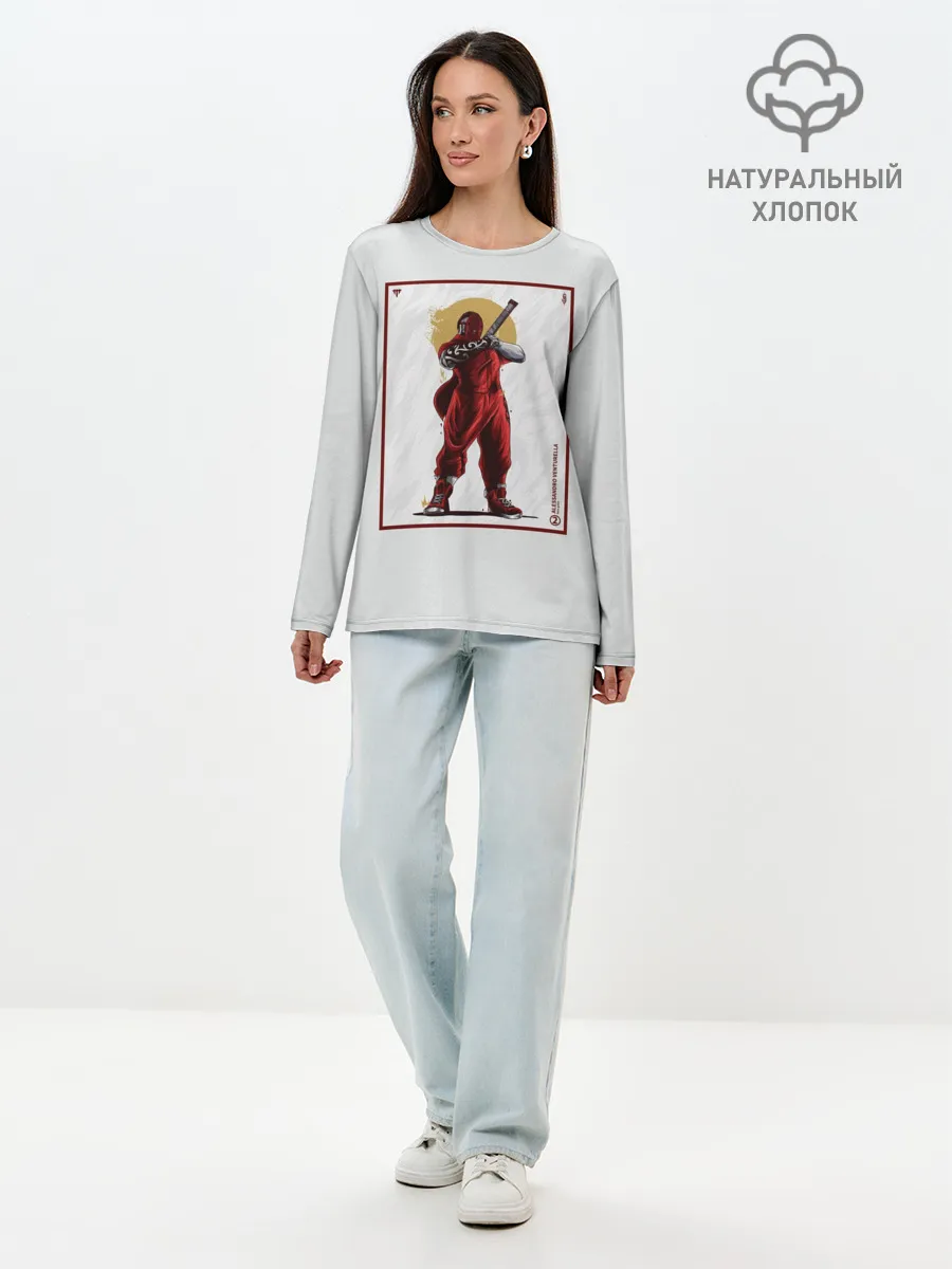 Лонгслив женский. Хлопок / SLIPKNOT | Alessandro Venturella