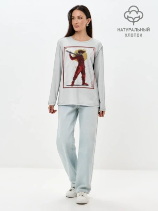 Лонгслив женский. Хлопок / SLIPKNOT | Jim Root