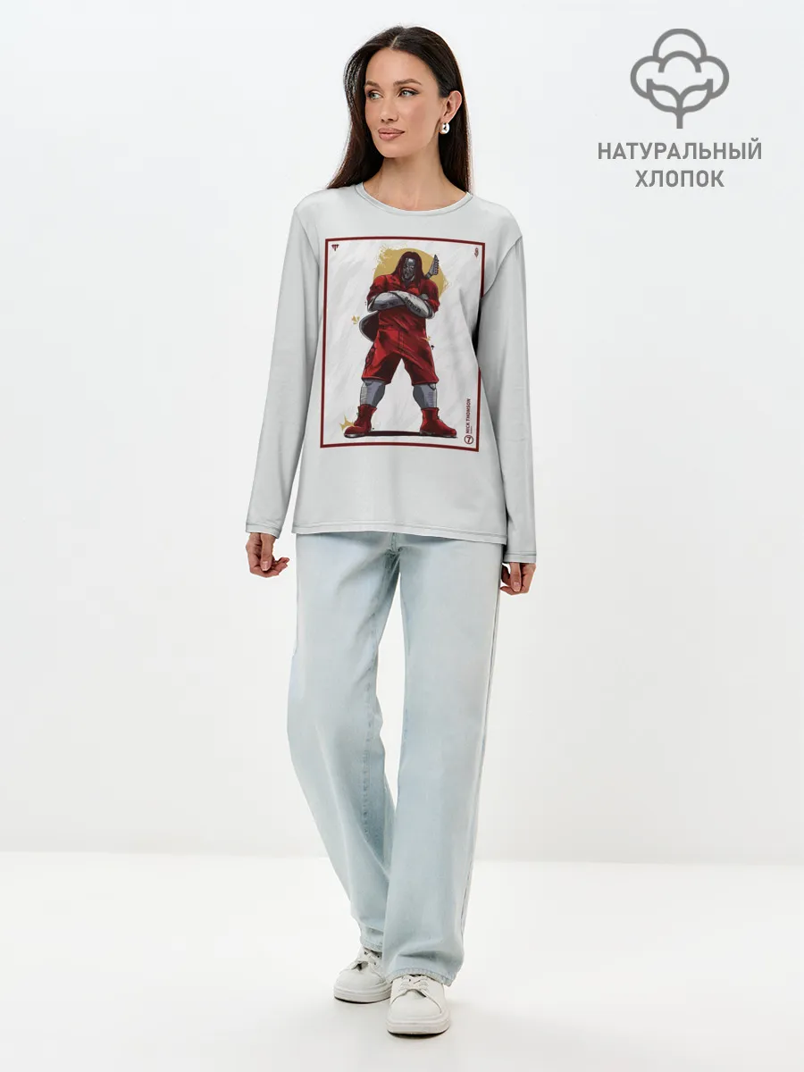 Лонгслив женский. Хлопок / SLIPKNOT | Mick Thomson