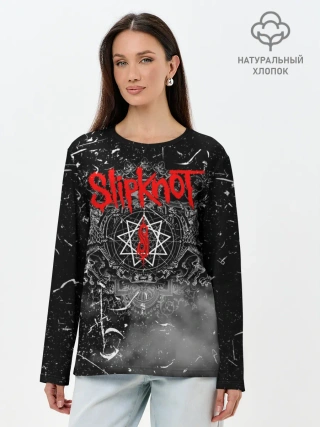 Лонгслив женский. Хлопок / Slipknot Grunge Rock | СЛИПКНОТ