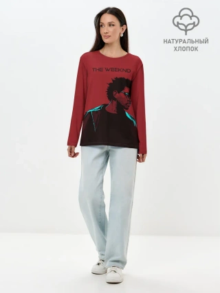 Лонгслив женский. Хлопок / The red weekend