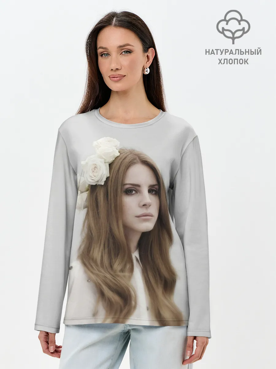 Лонгслив женский. Хлопок / Нежная Ланочка