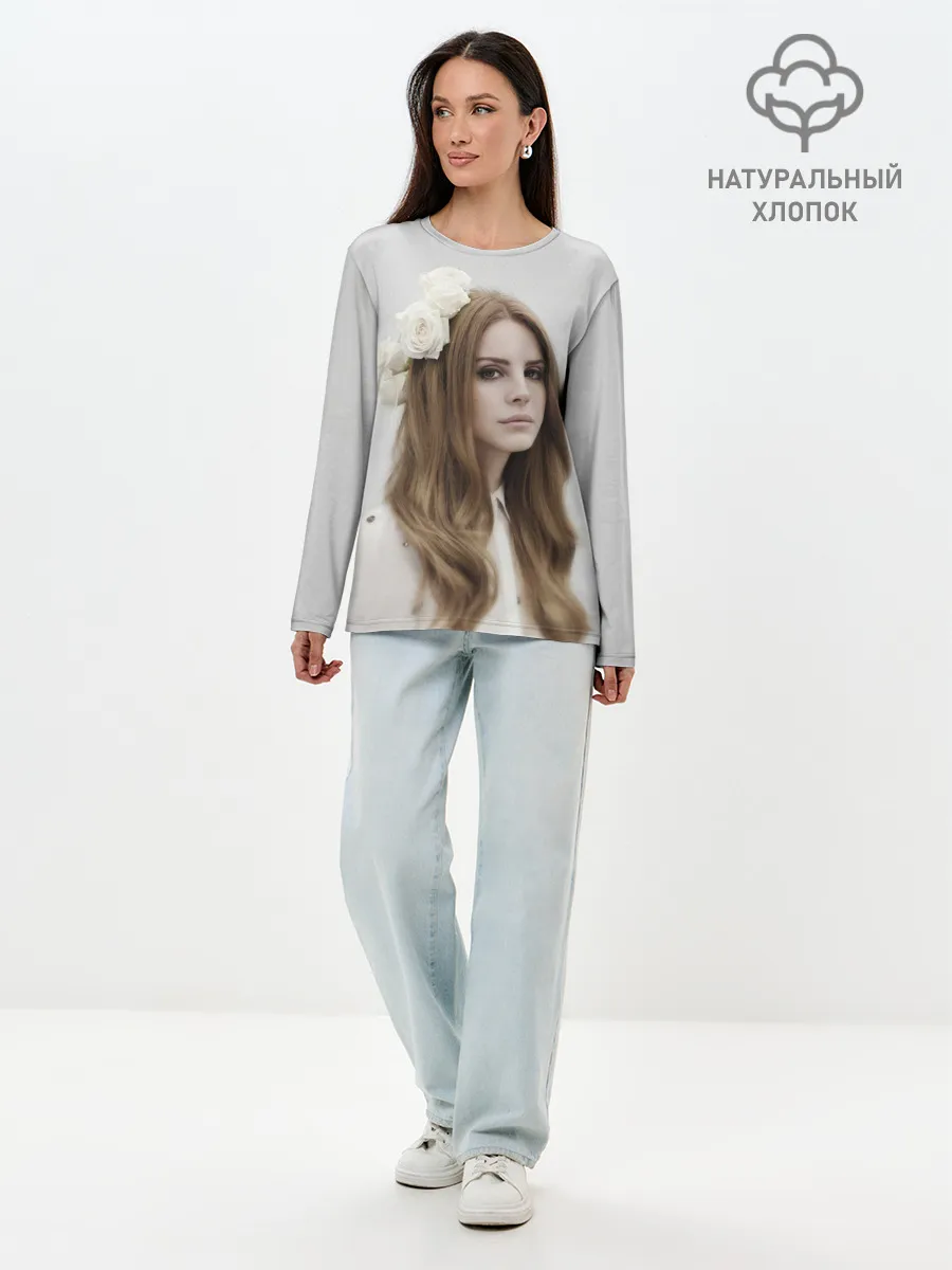 Лонгслив женский. Хлопок / Нежная Ланочка