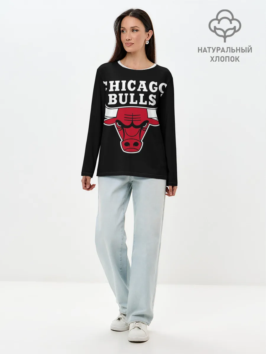 Лонгслив женский. Хлопок / B.C. Chicago Bulls