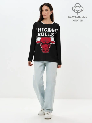 Лонгслив женский. Хлопок / B.C. Chicago Bulls