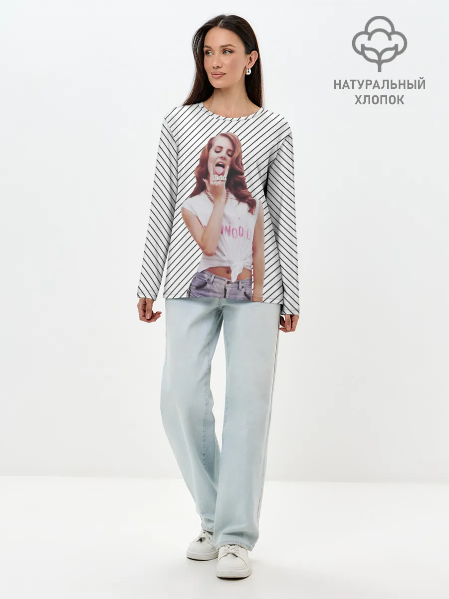 Лонгслив женский. Хлопок / Дерзкая Лана