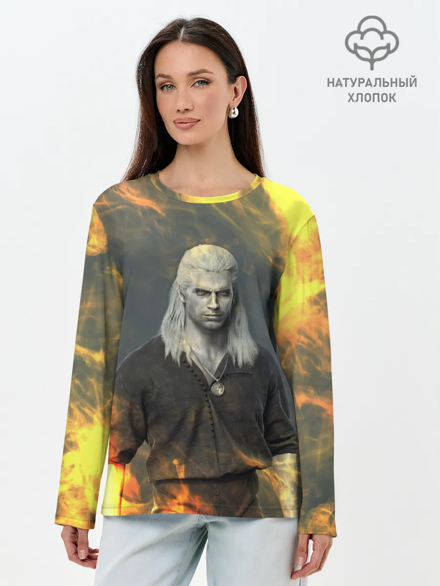 Лонгслив женский. Хлопок / ГЕРАЛЬТ ВЕДЬМАК