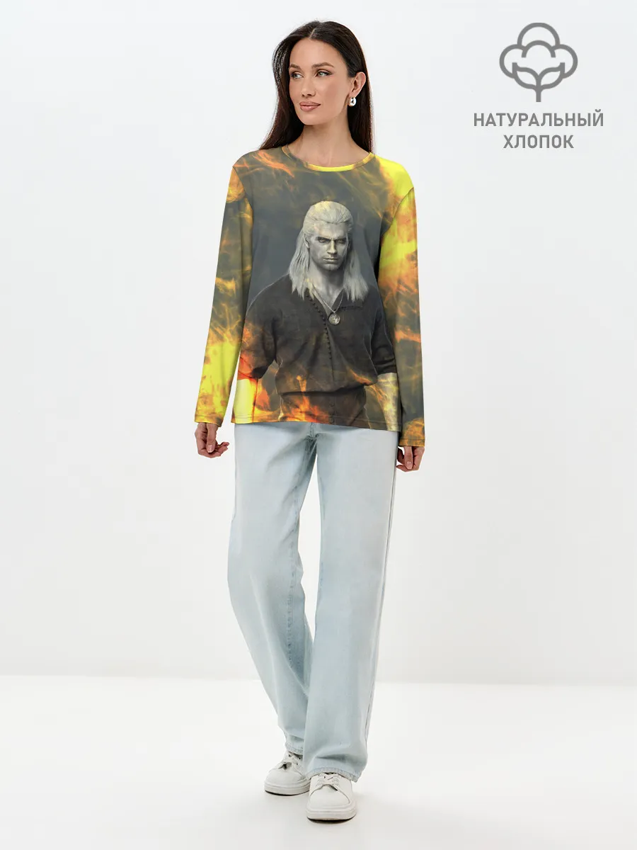 Лонгслив женский. Хлопок / ГЕРАЛЬТ ВЕДЬМАК