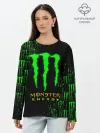 Лонгслив женский. Хлопок / MONSTER ENERGY NEON | МОНСТЕР НЕОН