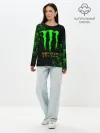 Лонгслив женский. Хлопок / MONSTER ENERGY NEON | МОНСТЕР НЕОН