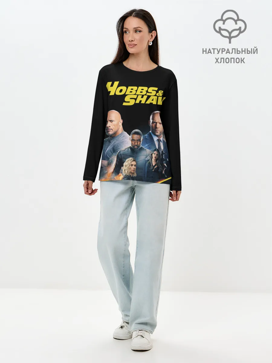 Лонгслив женский. Хлопок / Hobbs & Shaw