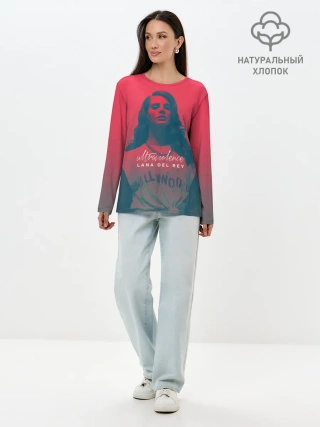 Лонгслив женский. Хлопок / Ланочка