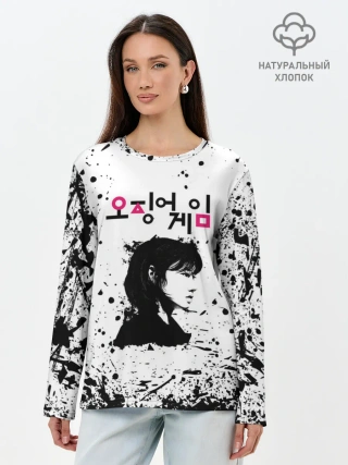 Лонгслив женский. Хлопок / 067 | Кан Сэ Бёк | Чон Хо Ён