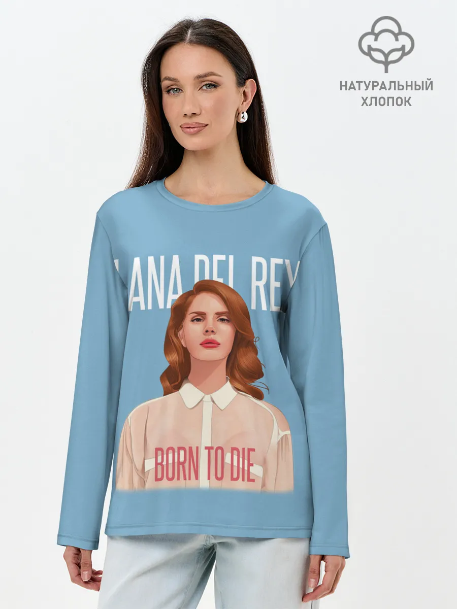 Лонгслив женский. Хлопок / LDR Born to die