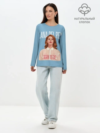 Лонгслив женский. Хлопок / LDR Born to die