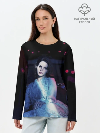 Лонгслив женский. Хлопок / Нежная Лана