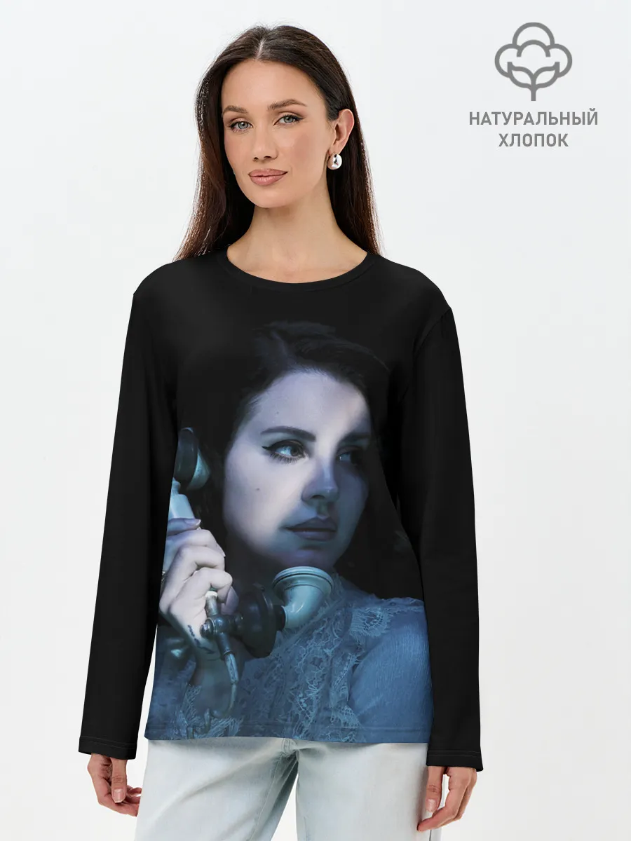 Лонгслив женский. Хлопок / Лана с телефоном