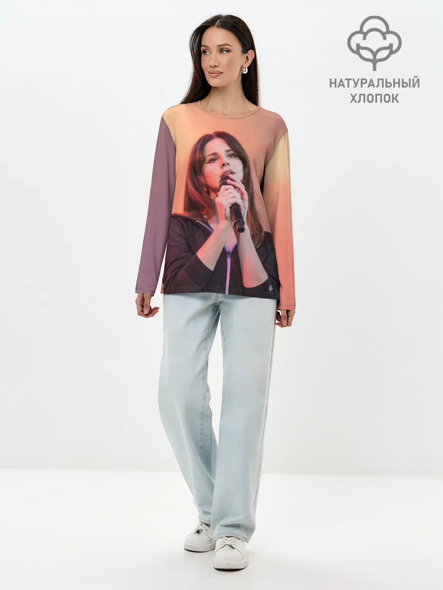 Лонгслив женский. Хлопок / Лана на концерте