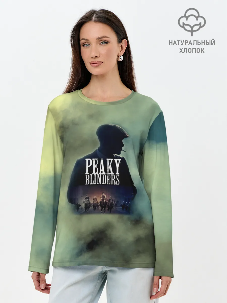 Лонгслив женский. Хлопок / Томас Острые козырьки