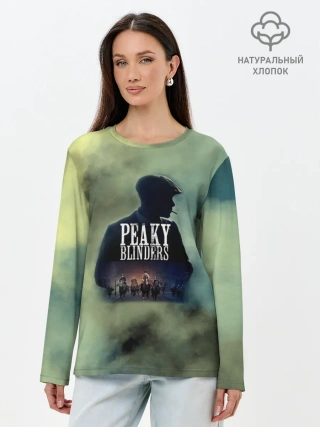 Лонгслив женский. Хлопок / Томас Острые козырьки