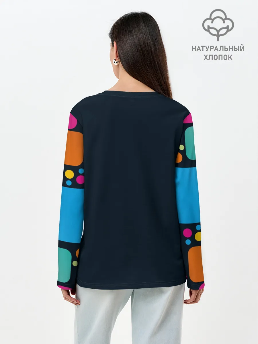 Лонгслив женский. Хлопок / GamePad Over