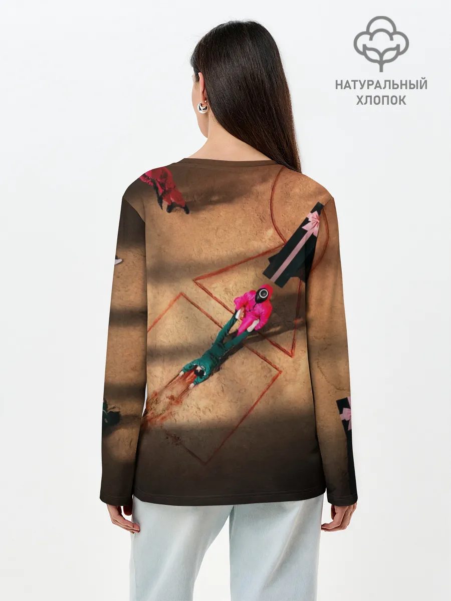 Лонгслив женский. Хлопок / Игра в Кальмара Обложка